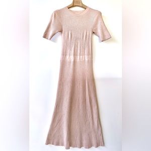 EUC Zarina Weekend Maxi Knit Dress, Powder Pink, size S